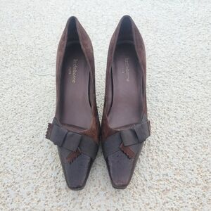 Liz Claiborne Flex Kelly Dark Brown Suede heel size 7